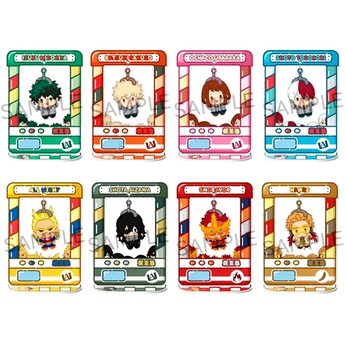 Set of 8 My Hero Academia Chara Catcher Acrylic Stand [USED]