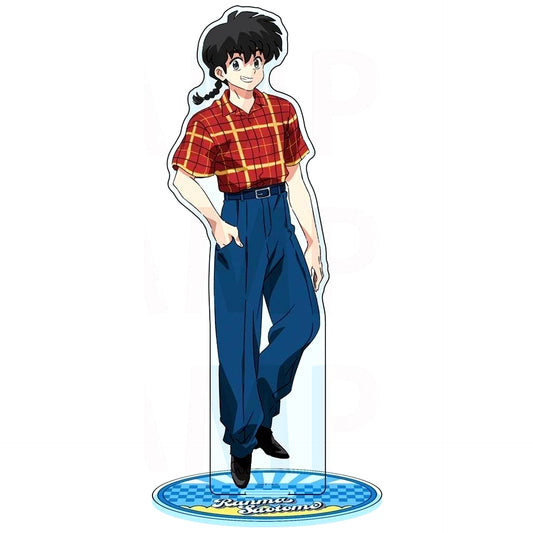 Ranma Saotome Ranma 1/2 x Bkub Okawa American Retro Illustration Big Acrylic Stand Bic Camera and Animega x Sofmap Presale Fair [USED]