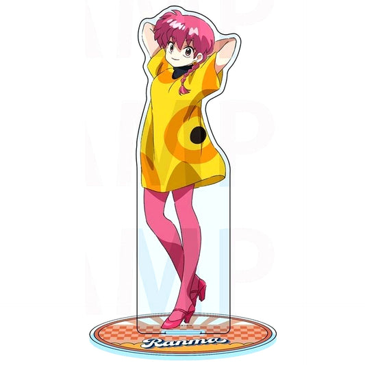 Ranma Illustration American Retro Big Acrylic Stand Ranma 1/2 x Bkub Okawa BicCamera & Animega x Sofmap Advance Sale Fair [USED]