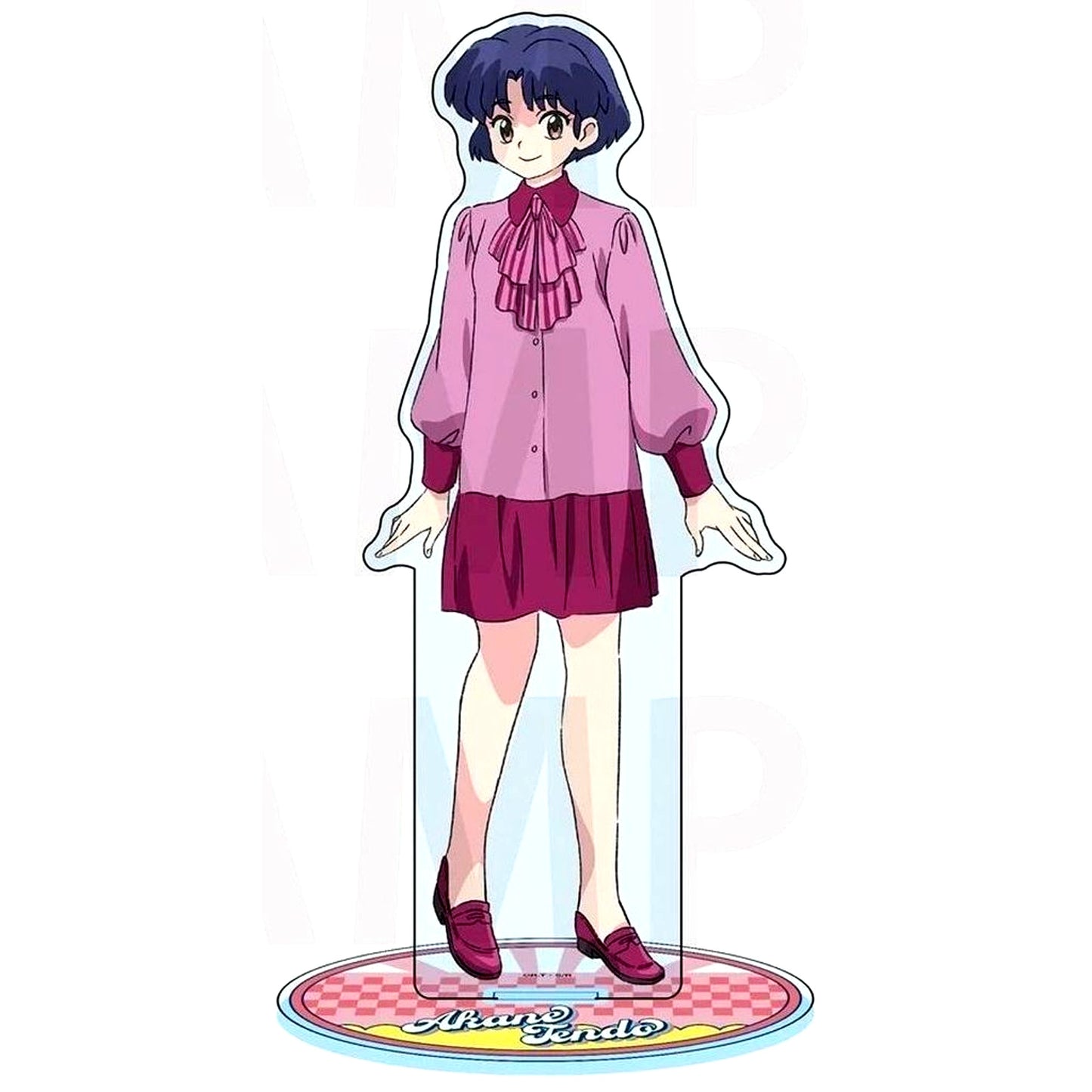 Akane Tendo American Retro Illustration Ranma 1/2 x Bukubu Okawa Bic Camera and Animega x Sofmap Presale Fair Big Acrylic Stand [USED]