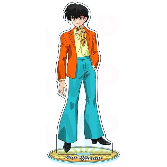 Ryoga Hibiki American Retro Illustration Ranma 1/2 x Bukubu Okawa Bic Camera and Animega x Sofmap Presale Fair Big Acrylic Stand [USED]