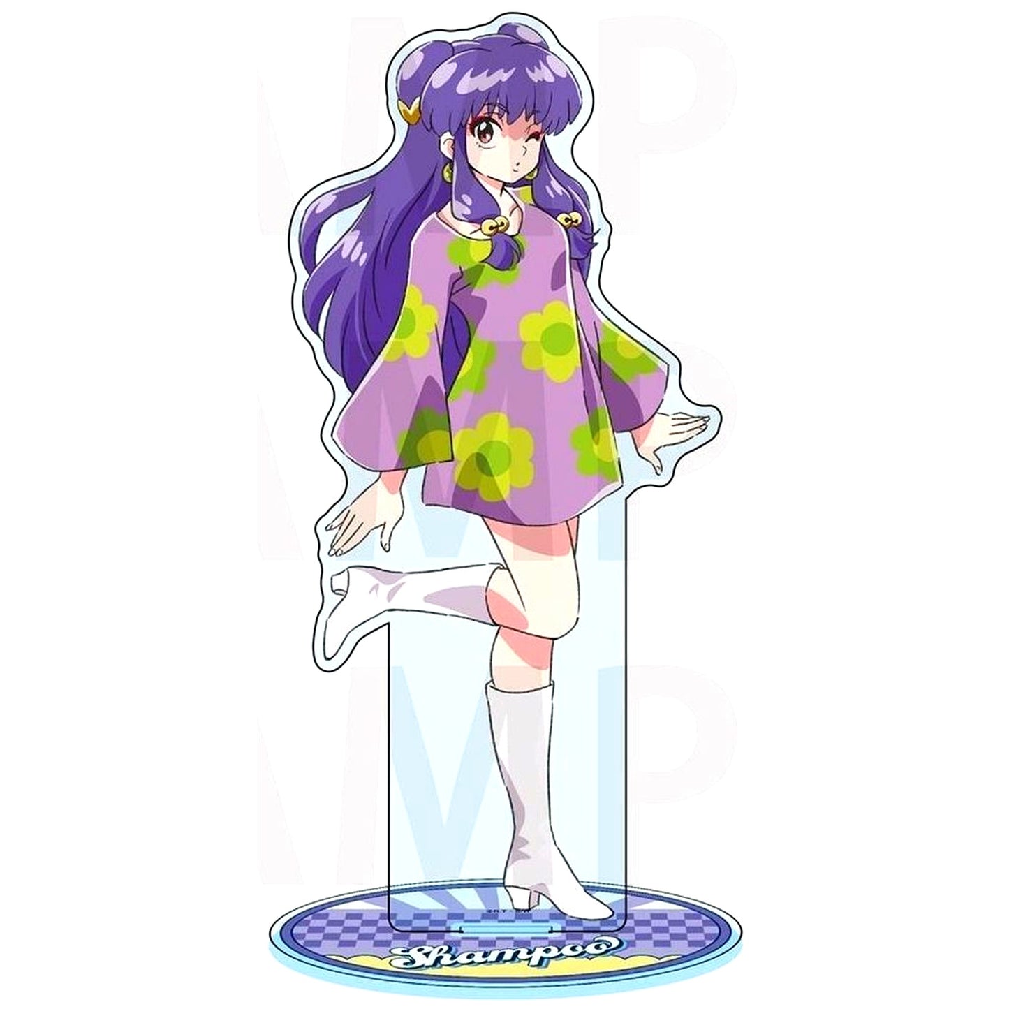 Shampoo American Retro Illustration Ranma 1/2 x Bukubu Okawa Bic Camera and Animega x Sofmap Presale Fair Big Acrylic Stand [USED]