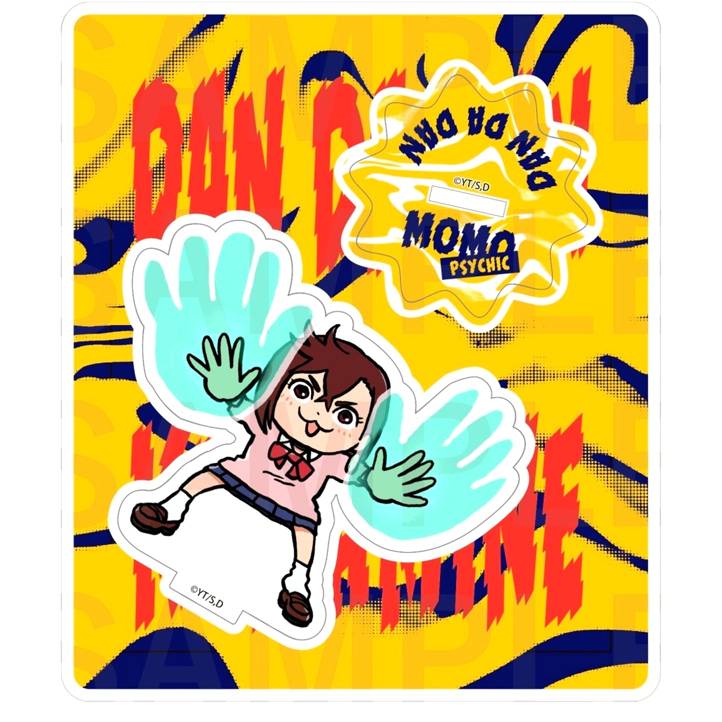 Momo (Psychic Power) Acrylic Stand Dandadan x Kumamine Bic Camera Animega x Sofmap Pre-Sale Fair [USED]