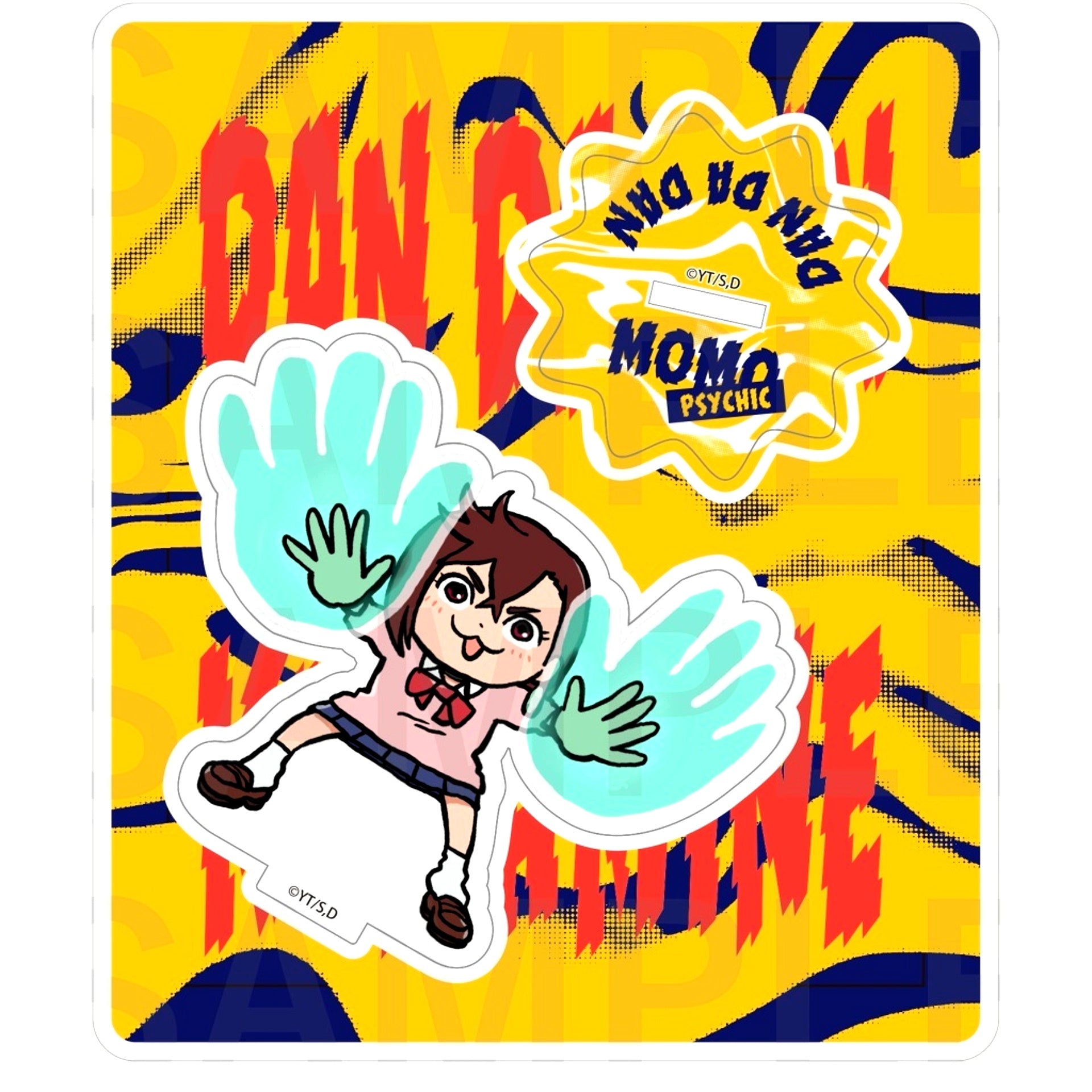 Momo (Psychic Power) Acrylic Stand Dandadan x Kumamine Bic Camera Animega x Sofmap Pre-Sale Fair [USED]