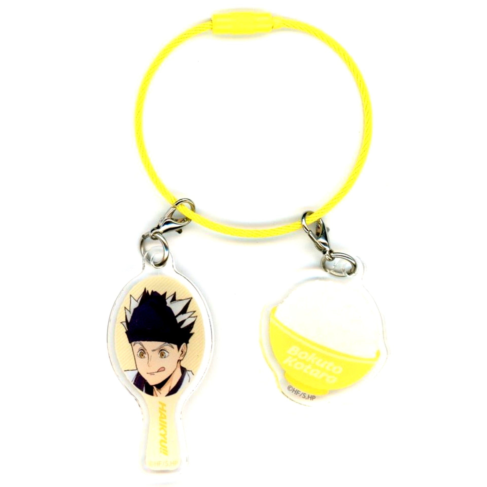 Kotaro Bokuto Haikyu!! Ootoya Victory Rice Collab Trading Shamoji & Rice 2-Part Acrylic Charm [USED]