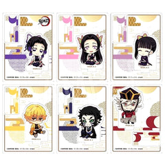 Set of 6 Demon Slayer Petanko Trading Acrylic Stand Infinity Castle Chapter 1 Ver. Type B [USED]
