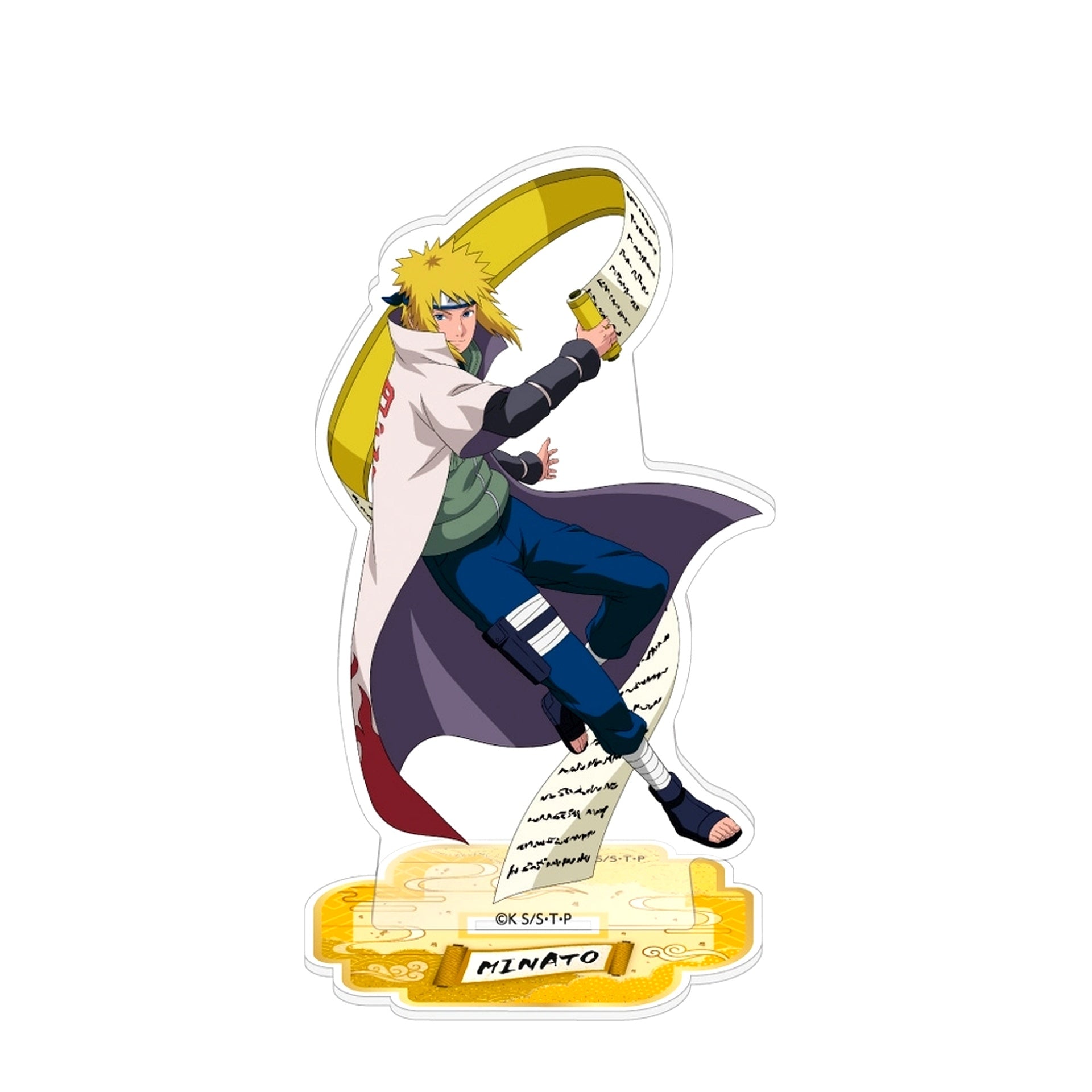 Minato Namikaze Illustration Acrylic Stand Naruto Shippuden Pop Up Store [USED]