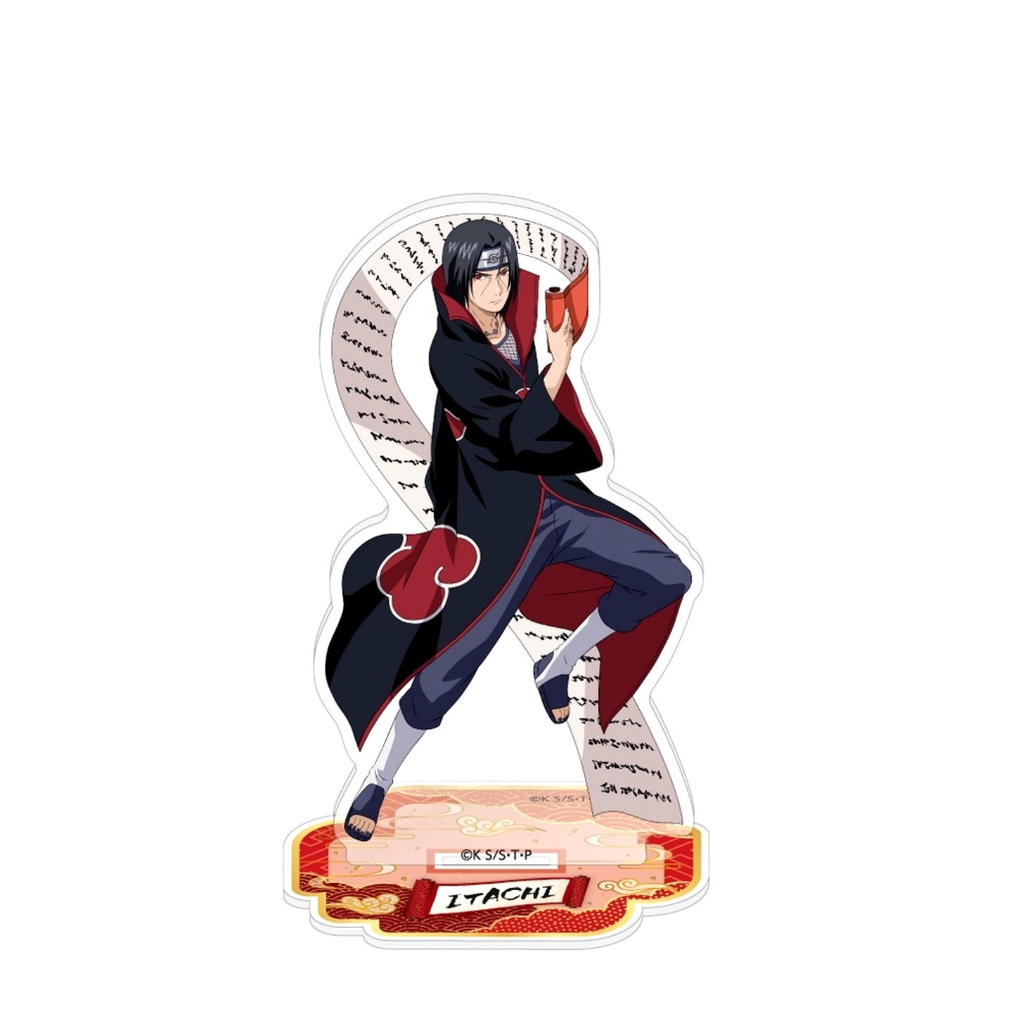 Itachi Uchiha Illustration Acrylic Stand Naruto Shippuden Pop Up Store [USED]