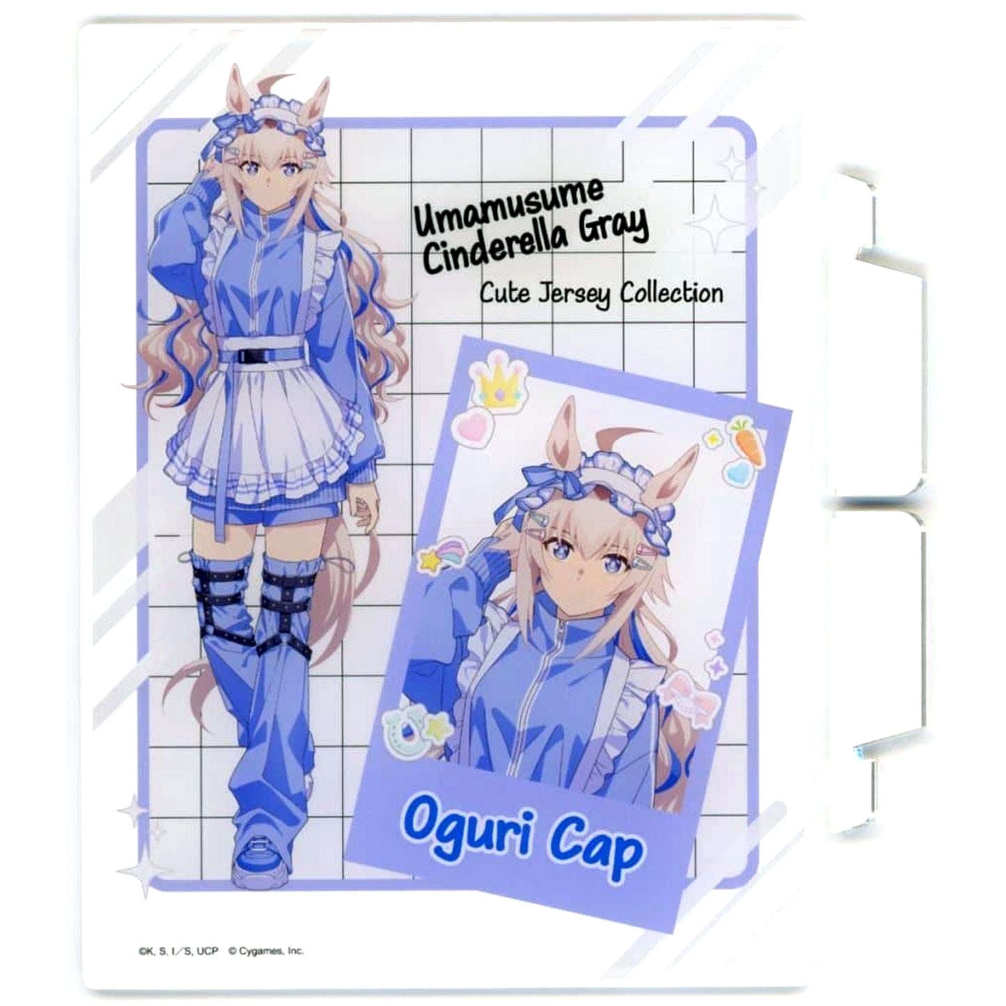 Oguri Cap Uma Musume: Cinderella Gray Chara Pop Store Cute Jersey Collection Acrylic Board Mini Game Garapon Prize A [USED]