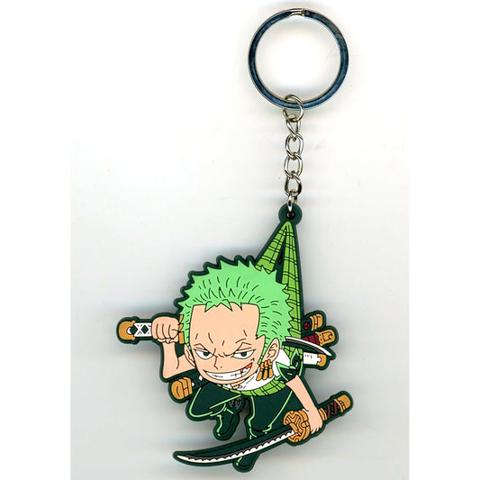 Roronoa Zoro 2 Years Ago Ver. One Piece Tsumamare Keychain Jump Festa 2019 Goods [USED]