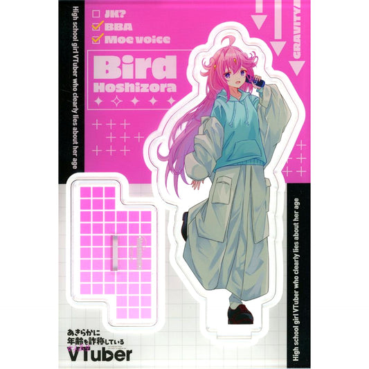 Bird Hoshizora Illustration Acrylic Stand Figure Comics High School Girl VTuber Who Is Obviously Faking Her Age Vol. 3 Melonbooks Ltd A Bonus [USED]