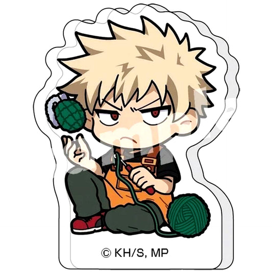 Katsuki Bakugo My Hero Academia Final Season Broadcast Commemoration Fair in Hands Trading Mini Acrylic Block Knit! Amigurumi Chibi [USED]