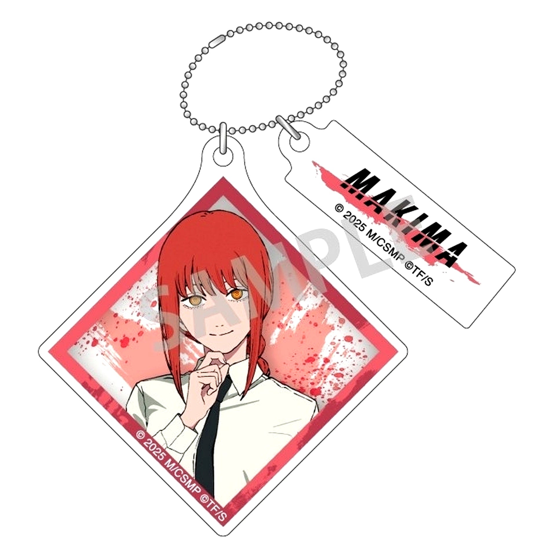 Makima Chainsaw Man The Movie: Reze Arc Trading Double Part Keychain [USED]