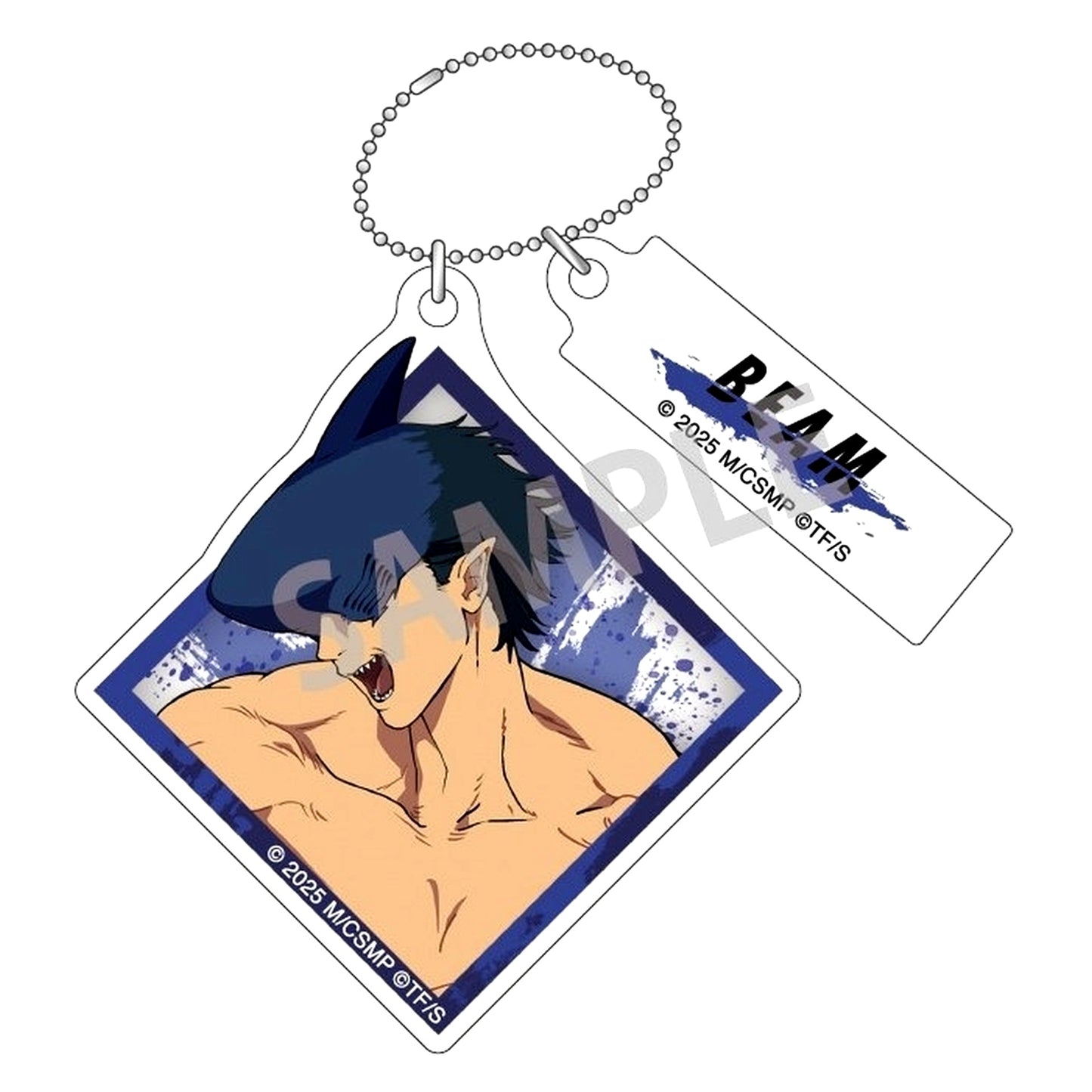 Beam Chainsaw Man The Movie Reze Arc Trading Double Parts Keychain [USED]