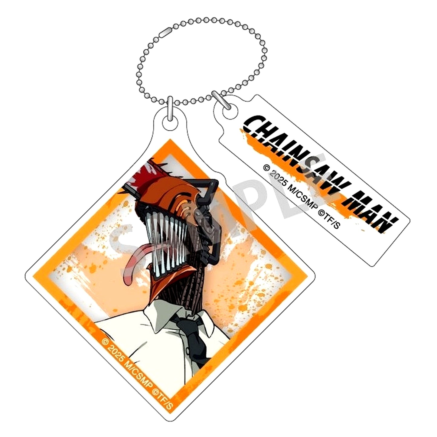 Chainsaw Man Movie Reze Arc Trading Double Parts Keychain [USED]