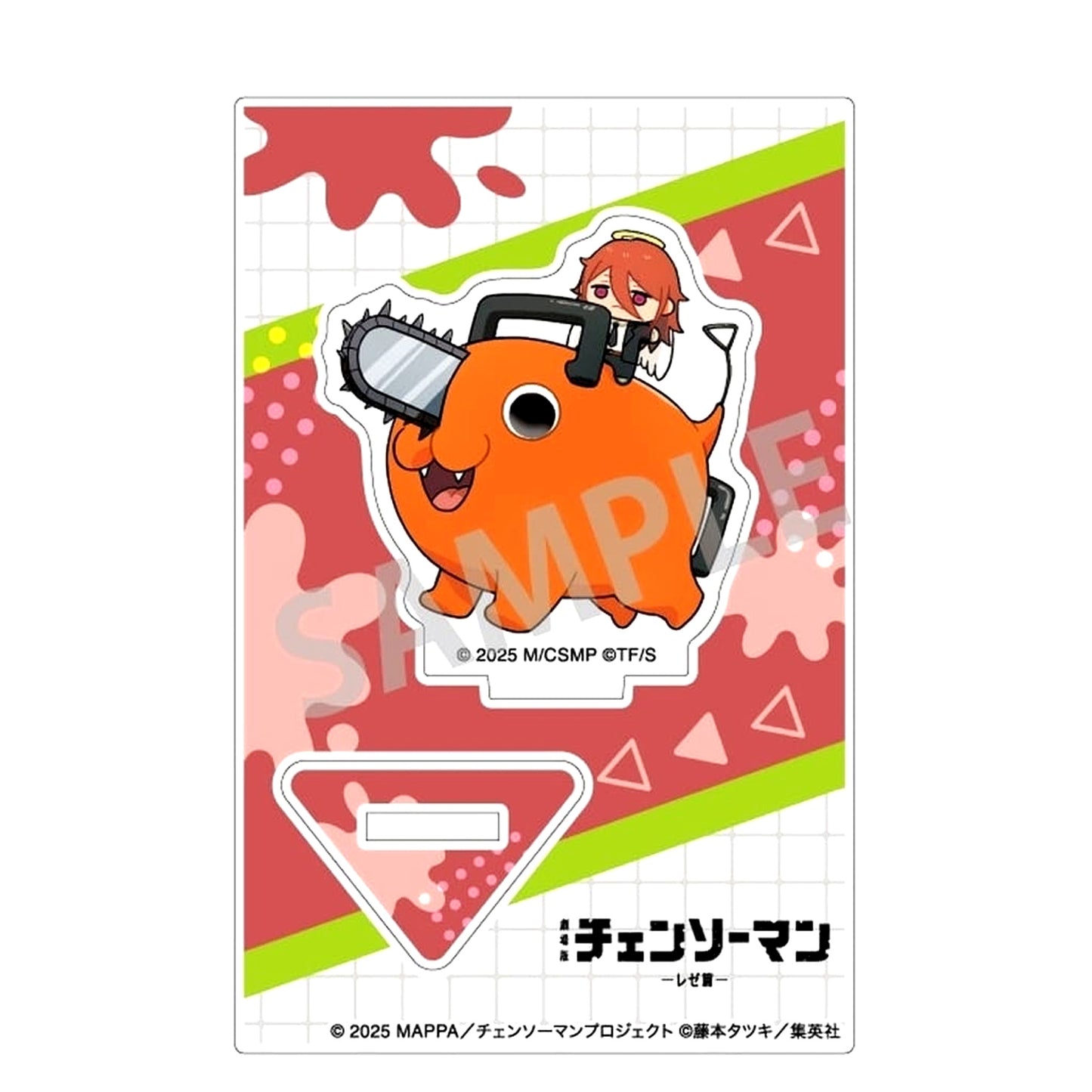 Pochita Chainsaw Man The Movie Reze Arc Mottekuteku Mini Acrylic Stand Angel Devil Ver. [USED]