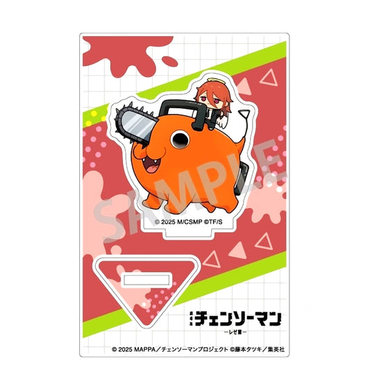 Pochita Chainsaw Man The Movie Reze Arc Mottekuteku Mini Acrylic Stand Angel Devil Ver. [USED]