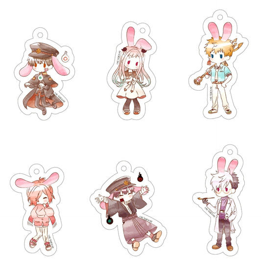 Set of 6 Toilet-Bound Hanako-kun 2 Retro-tic Acrylic Keychain Vol.2 [USED]