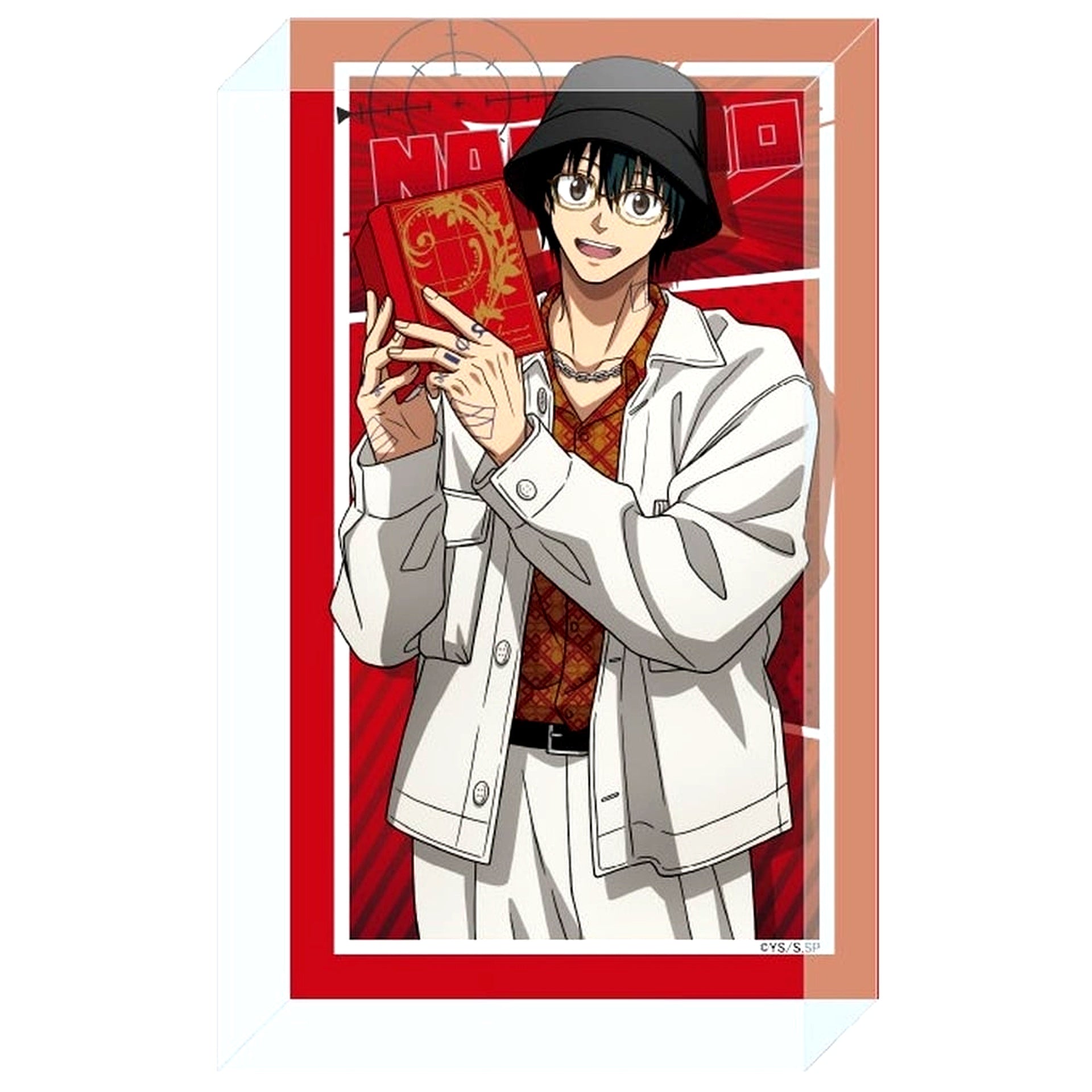 Nagumo Glasses Style Sakamoto Days Acrylic Block [USED]