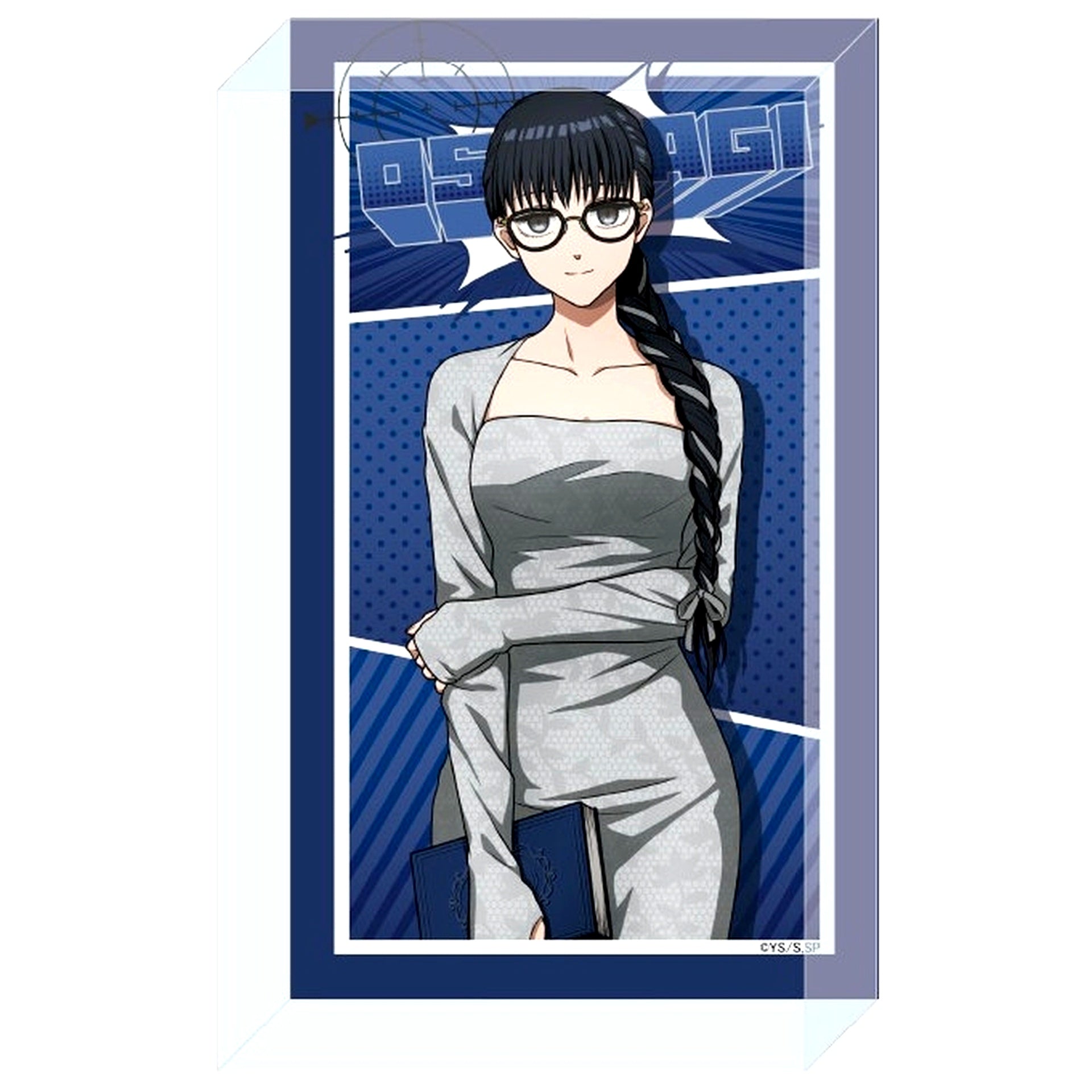 Osaragi Glasses Style Sakamoto Days Acrylic Block [USED]