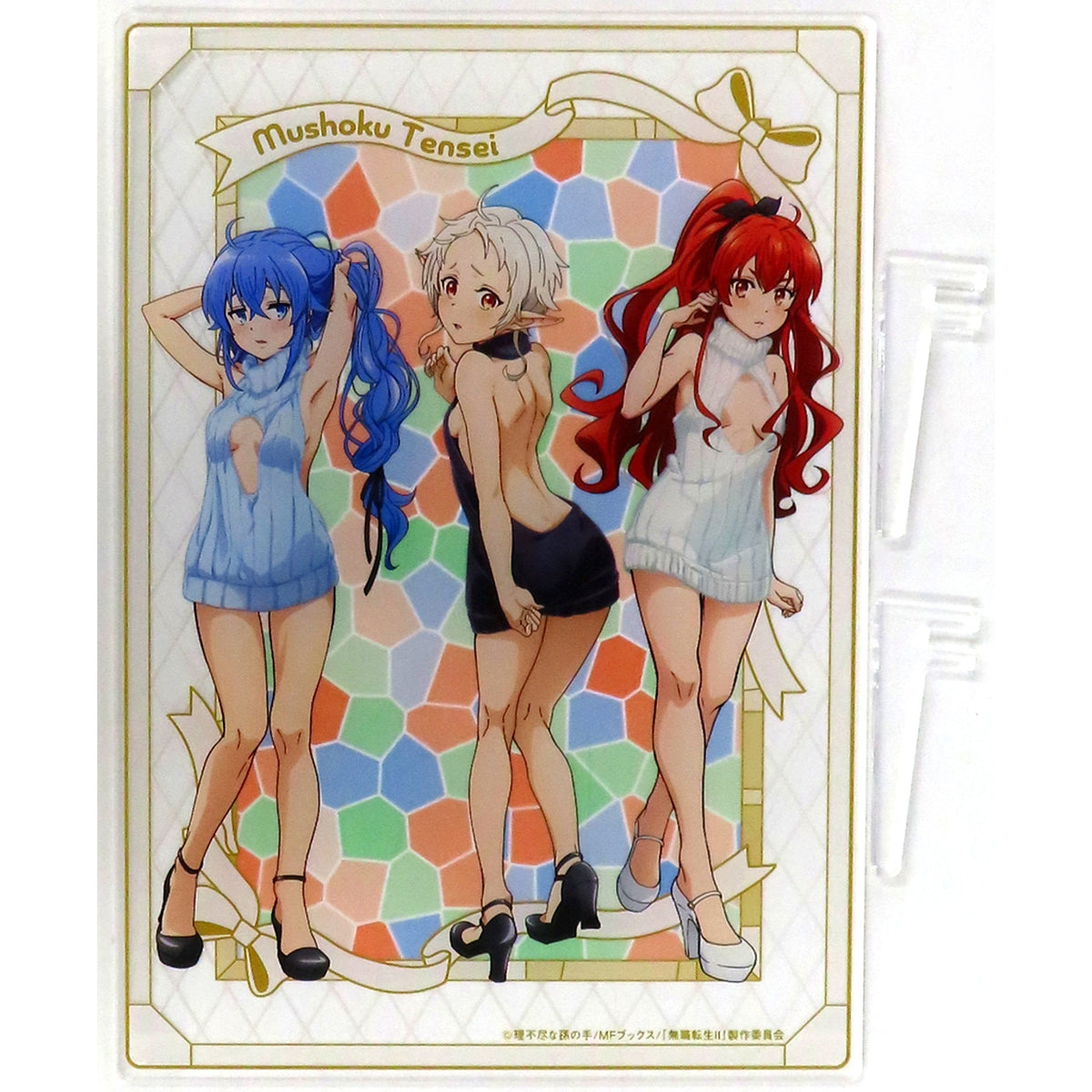 Mushoku Tensei: Jobless Reincarnation Season 2 Knit One-Piece Dress Group Acrylic Panel Kujibikido Online Kuji A-1 Prize [USED]