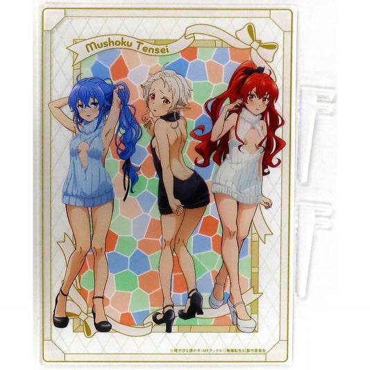 Mushoku Tensei: Jobless Reincarnation Season 2 Knit One-Piece Dress Group Acrylic Panel Kujibikido Online Kuji A-1 Prize [USED]