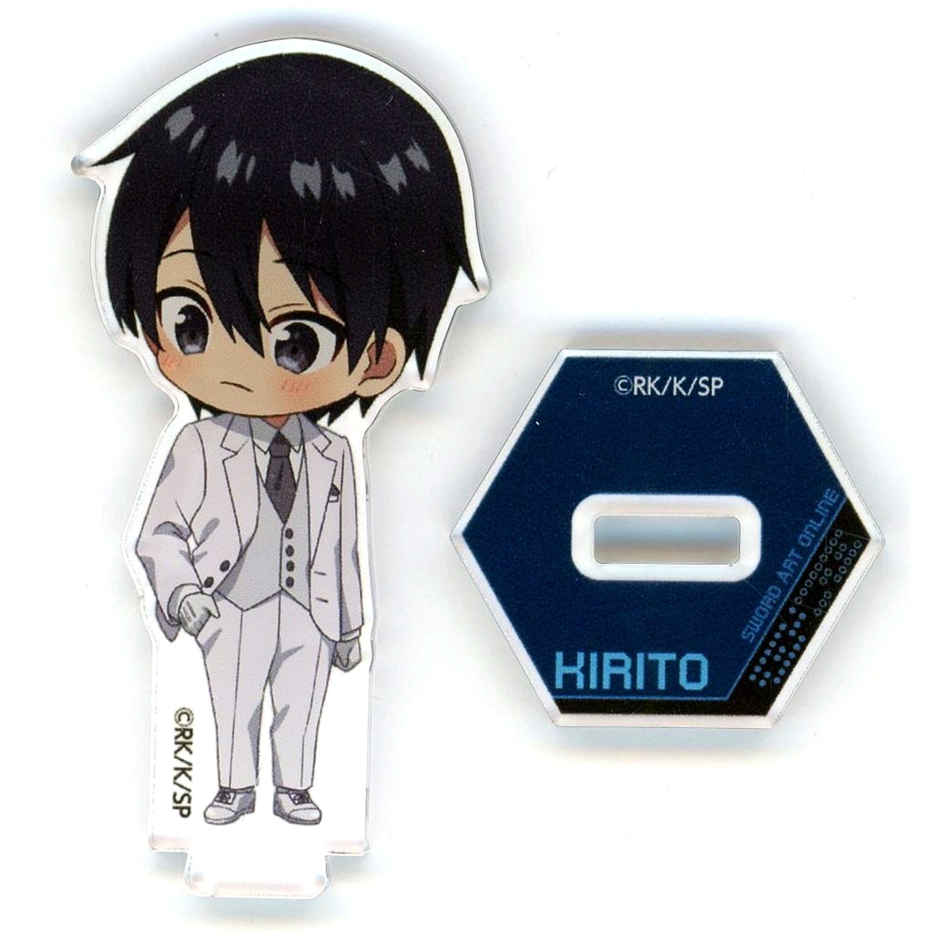 Kirito Ver.White 2 Sword Art Online TV Anime Kirito Birthday Online Kuji 2025 Kujibikido C-4 Prize Mini Character Acrylic Figure [USED]