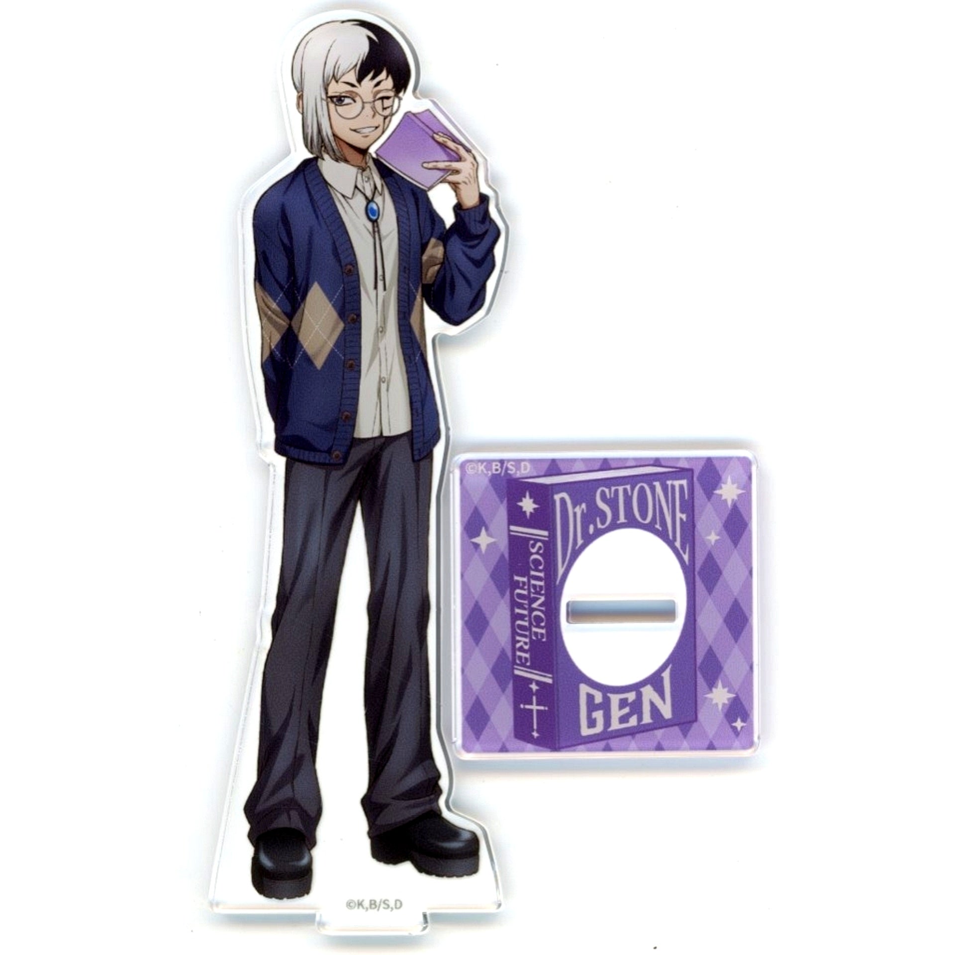 Gen Asagiri Acrylic Stand Kujibikido Dr. Stone Online Kuji Autumn of Reading Edition Prize B-2 [USED]