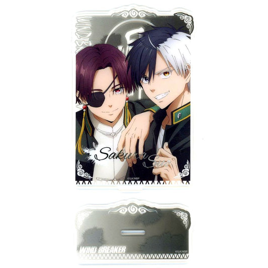 Haruka Sakura, Hayato Suo Magazine Illustration Acrylic Stand Wind Breaker x TAPIOCA China Limited [USED]