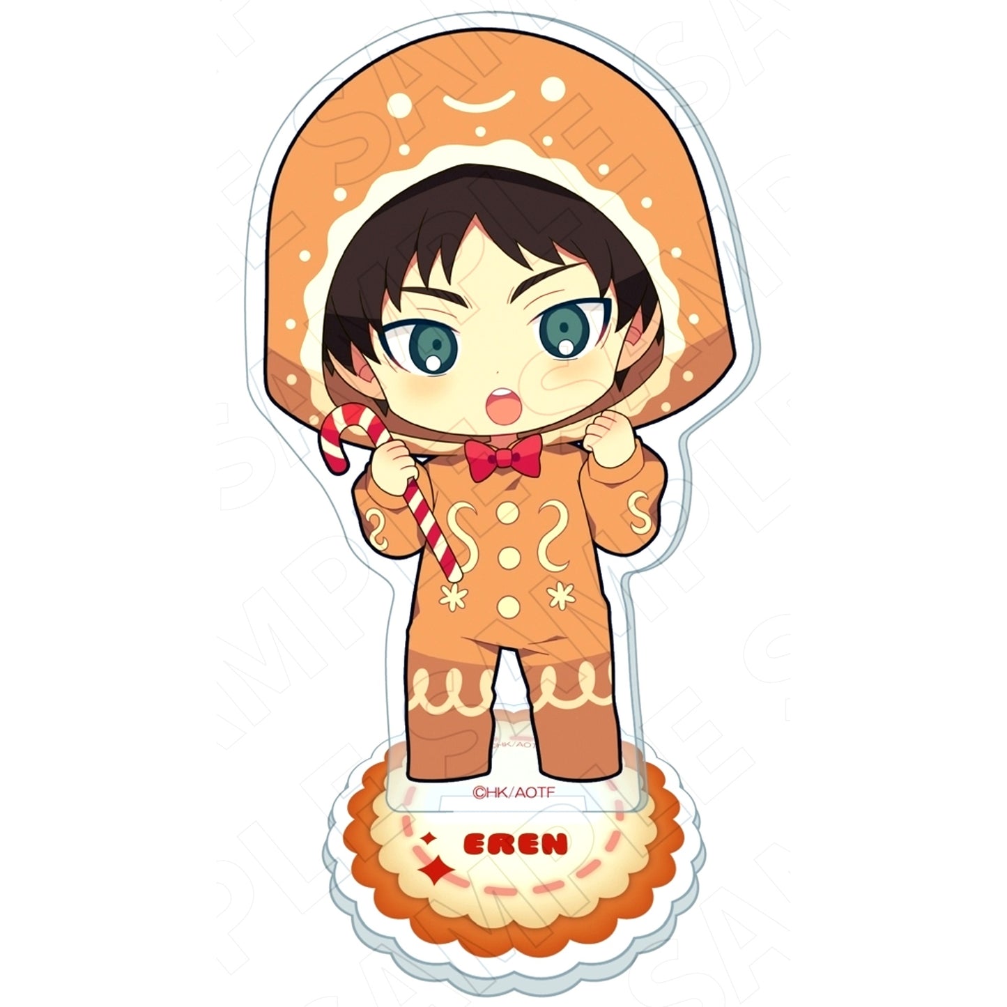 Eren Yeager Attack on Titan 3 o'clock Mini Character BIG Acrylic Stand [USED]