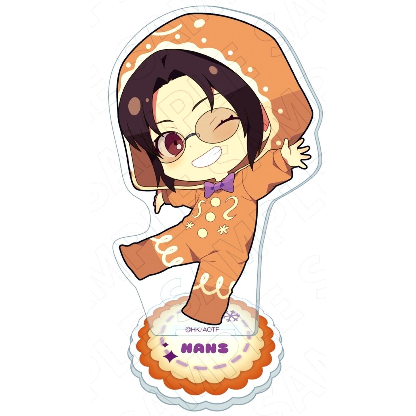 Hange Zoe Attack on Titan 3 o'clock Mini Character BIG Acrylic Stand [USED]