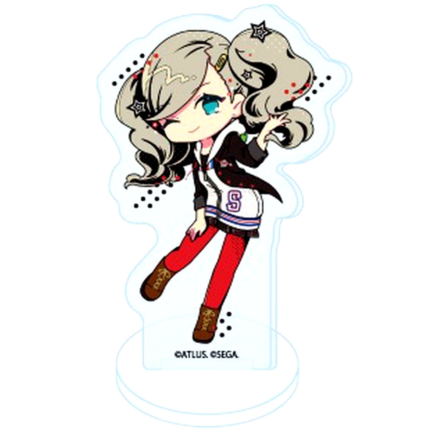 Ann Takamaki 03. POP Art Illustration Persona 5 Royal Acrylic Puchi Stand [USED]