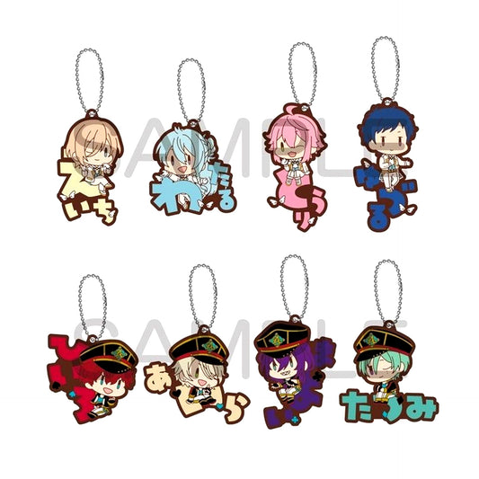 Set of 8 Ensemble Stars!! Onamae Pitanko Rubber Mascot Vol. 4 fine ALKALOID [USED]