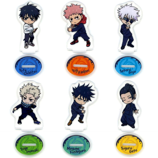 Set of 6 Jujutsu Kaisen 5th Anniversary x ROUND1 Amusement Corner Limited Acrylic Stand [USED]