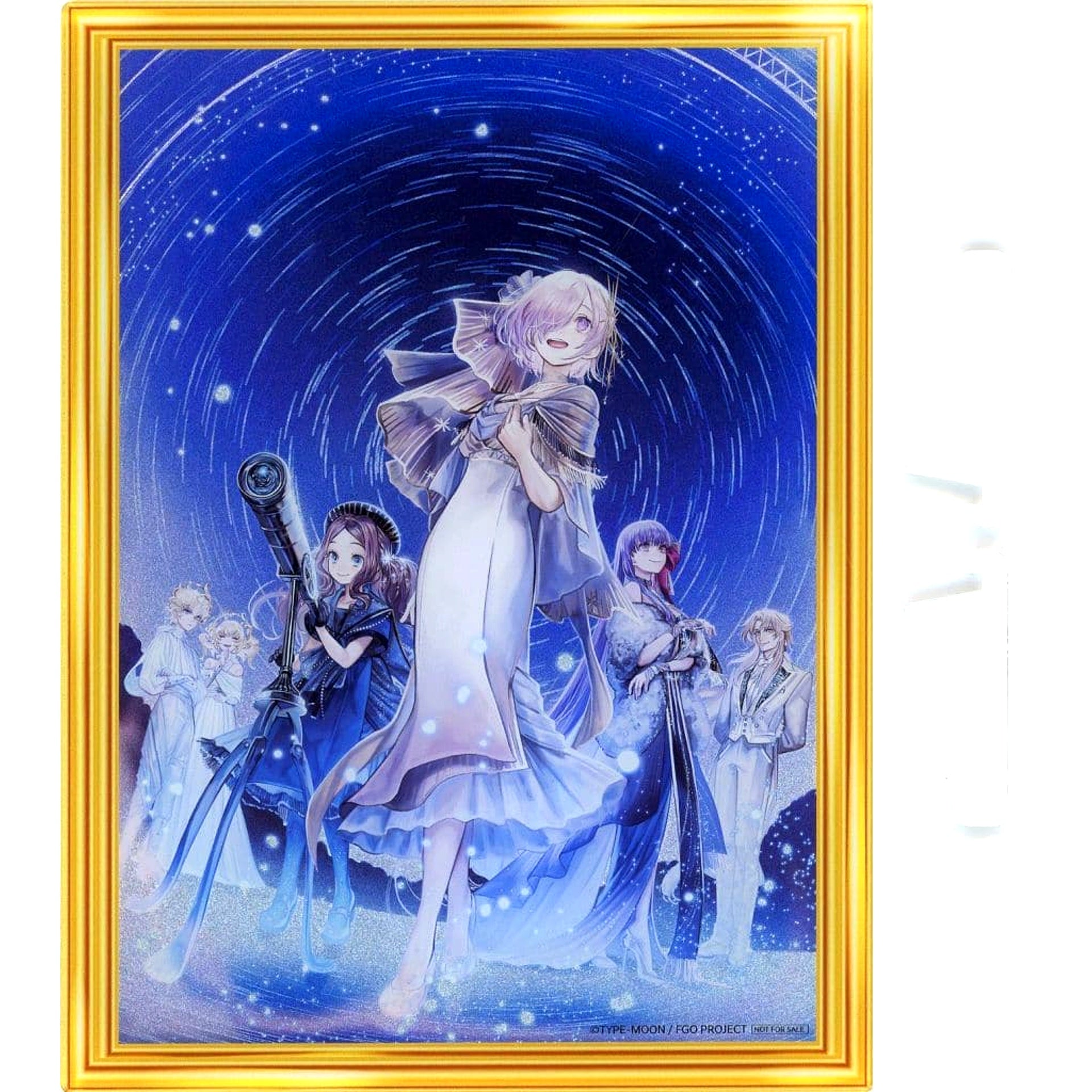 Fate/Grand Order Collaboration Original Newly Drawn Illustration Metallic Acrylic Board Fate/Grand Order x Konica Minolta Planetarium Story of Stars with Heroic Spirits / Servants Bundle Included Ticket Purchase Bonus Single Item [USED]
