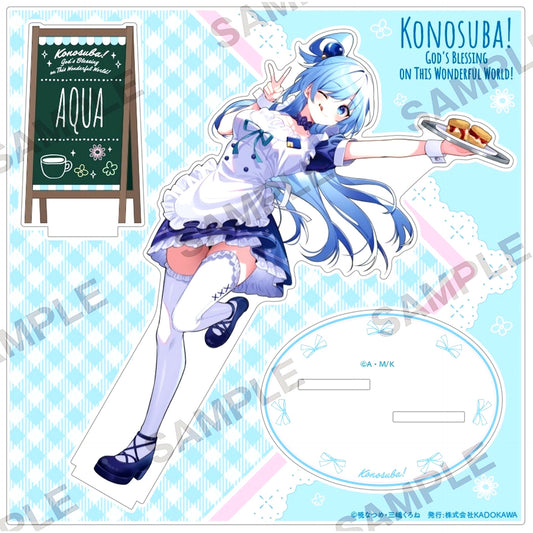 Aqua Acrylic Stand KonoSuba God's Blessing on This Wonderful World! Axel Maid Cafe Branch in Yurakucho Marui [USED]