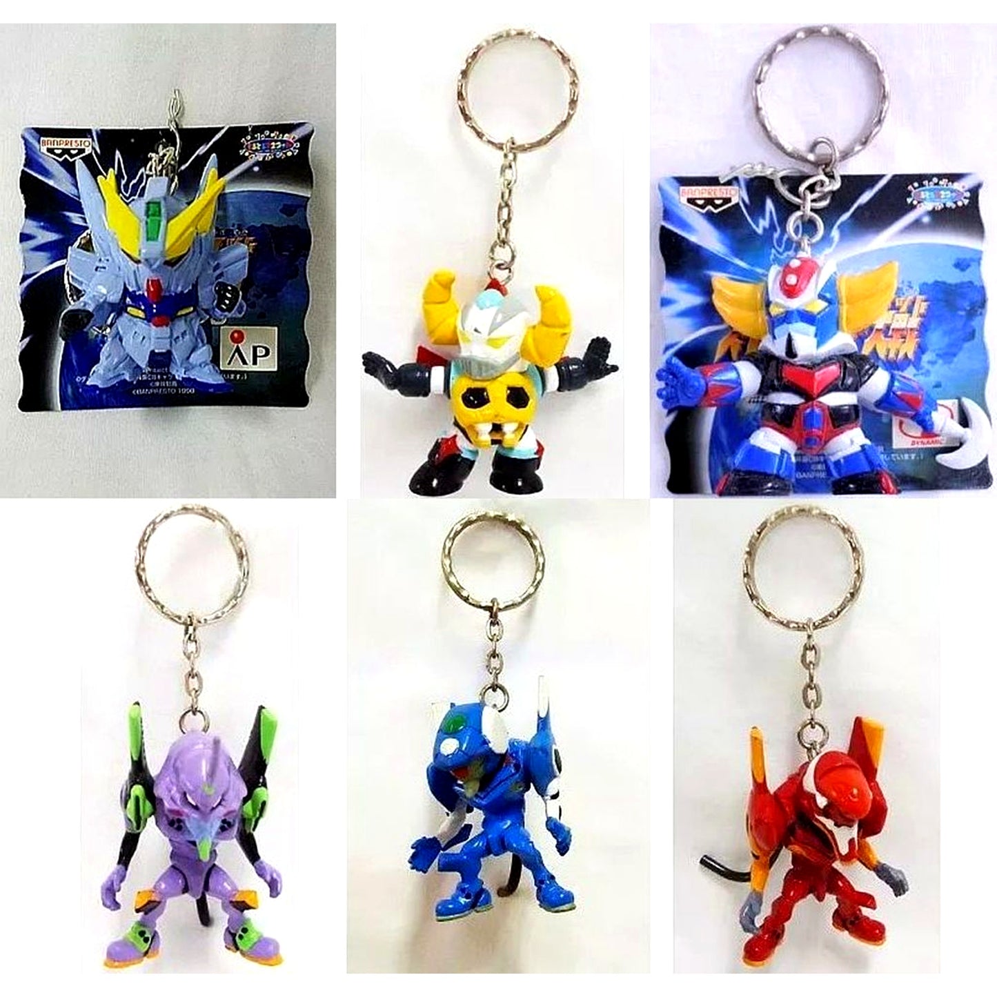 Set of 6 Super Robot Wars Keychain Nekketsu Collection 5 [USED]