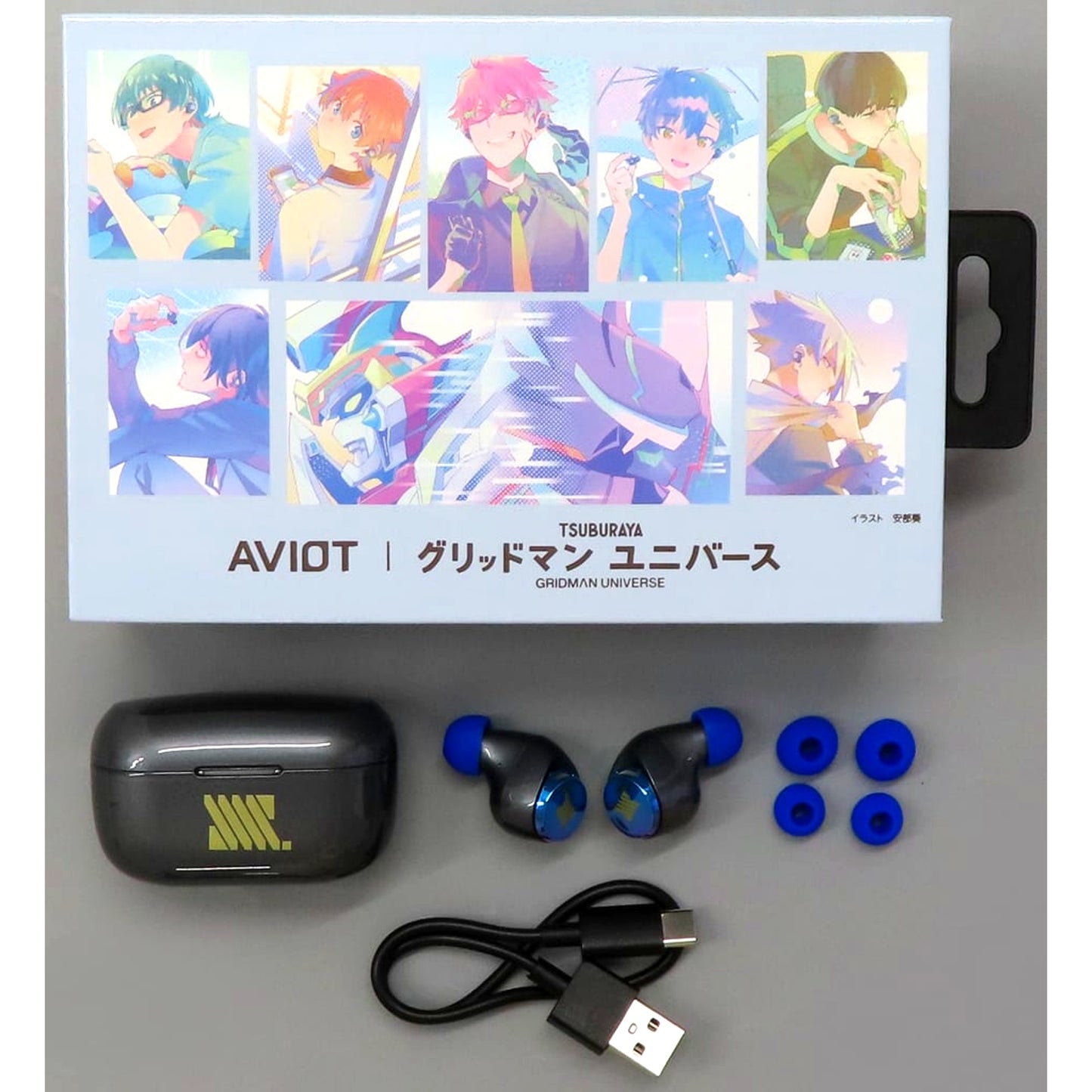 Gridman Universe 2verse Wireless Earphones TE-V1R-GMT x AVIOT 2nd Wave [USED]
