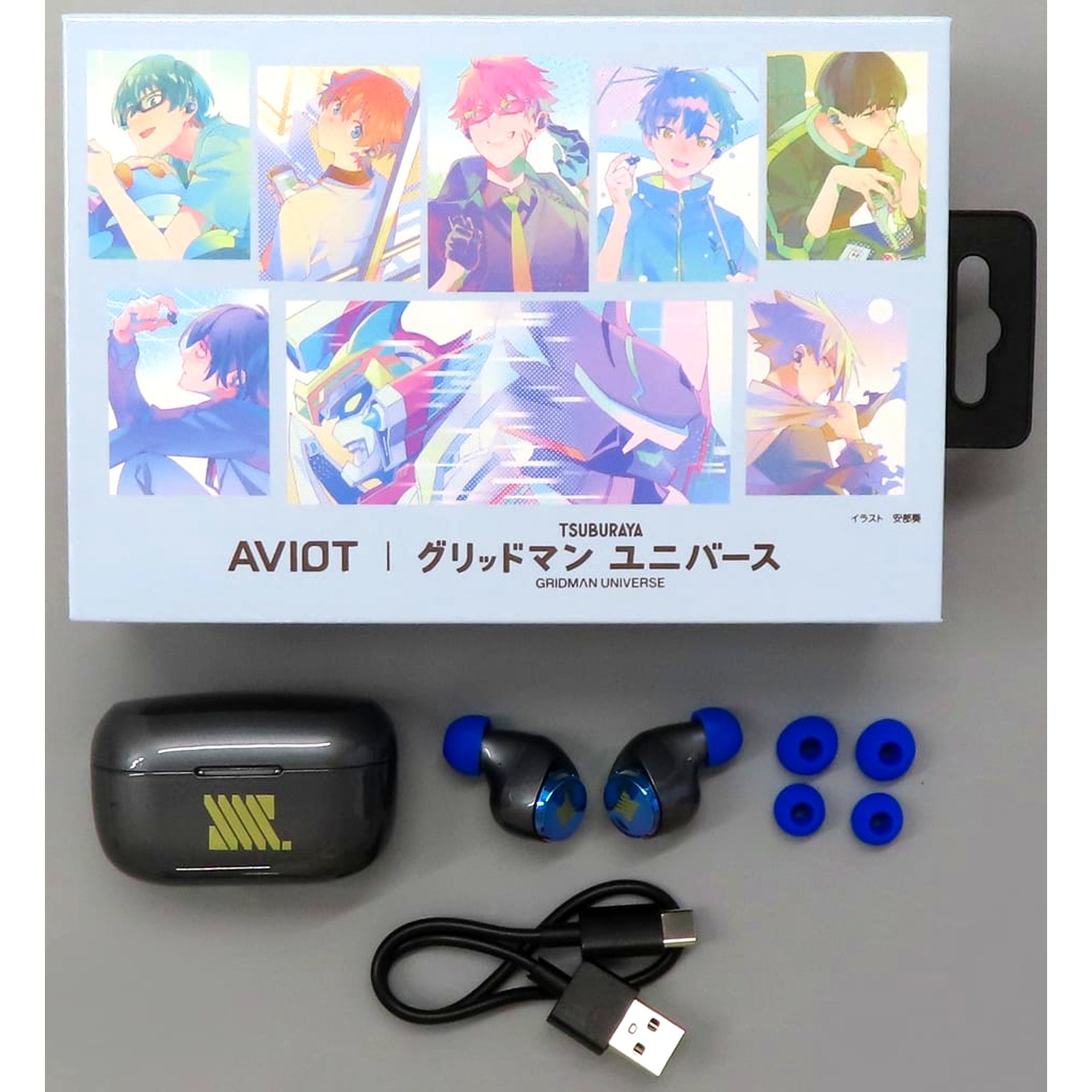 Gridman Universe 2verse Wireless Earphones TE-V1R-GMT x AVIOT 2nd Wave [USED]
