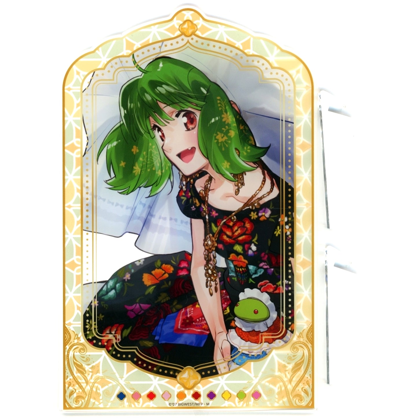 Ranka Lee 5. Macross World Expo Mini Game Yak Deculture Record Garapon A Prize Acrylic Panel [USED]