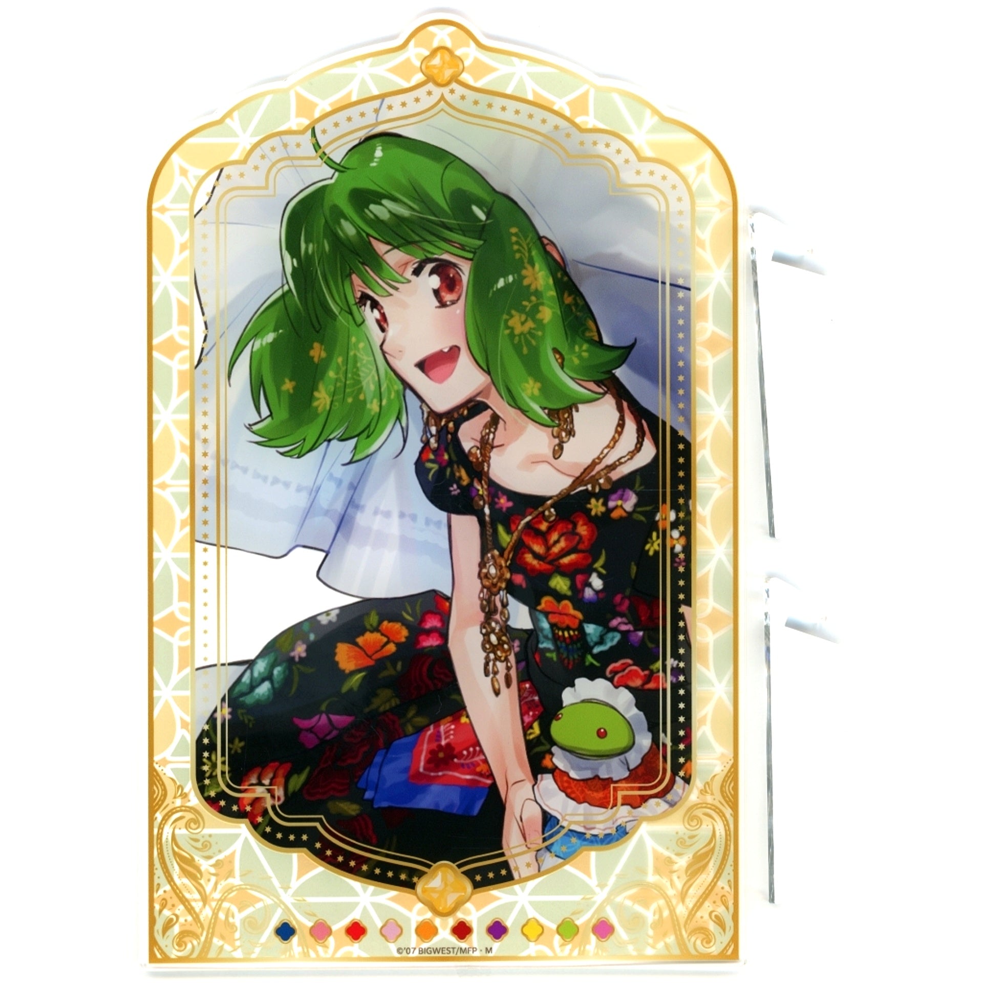 Ranka Lee 5. Macross World Expo Mini Game Yak Deculture Record Garapon A Prize Acrylic Panel [USED]