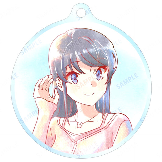 Mai Sakurajima Rascal Does Not Dream of Santa Claus Trading Ani-Art aqua label Acrylic Keychain [USED]