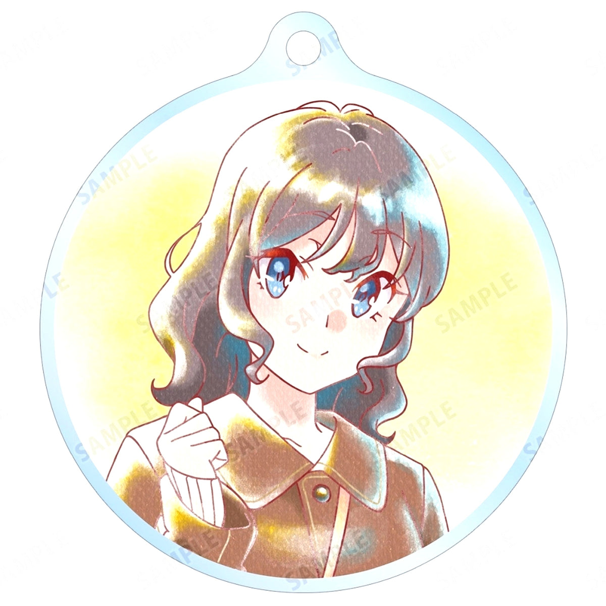 Sara Himeji Rascal Does Not Dream of Santa Claus Trading Ani-Art aqua label Acrylic Keychain [USED]