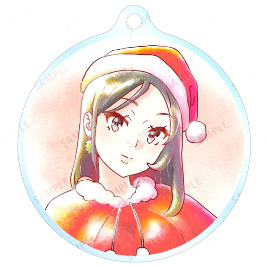Miniskirt Santa Rascal Does Not Dream of Santa Claus Trading Ani-Art aqua label Acrylic Keychain [USED]