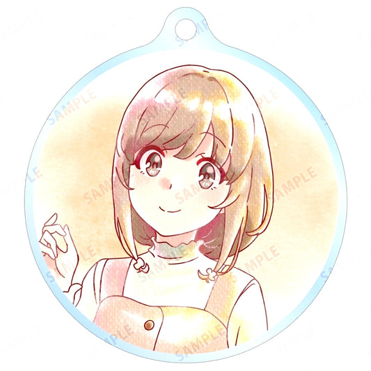 Kaede Azusagawa Rascal Does Not Dream of Santa Claus Trading Ani-Art aqua label Acrylic Keychain [USED]