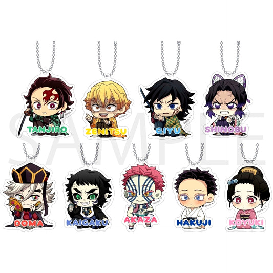 Set of 9 Demon Slayer Acrylic Keychain Collection [USED]
