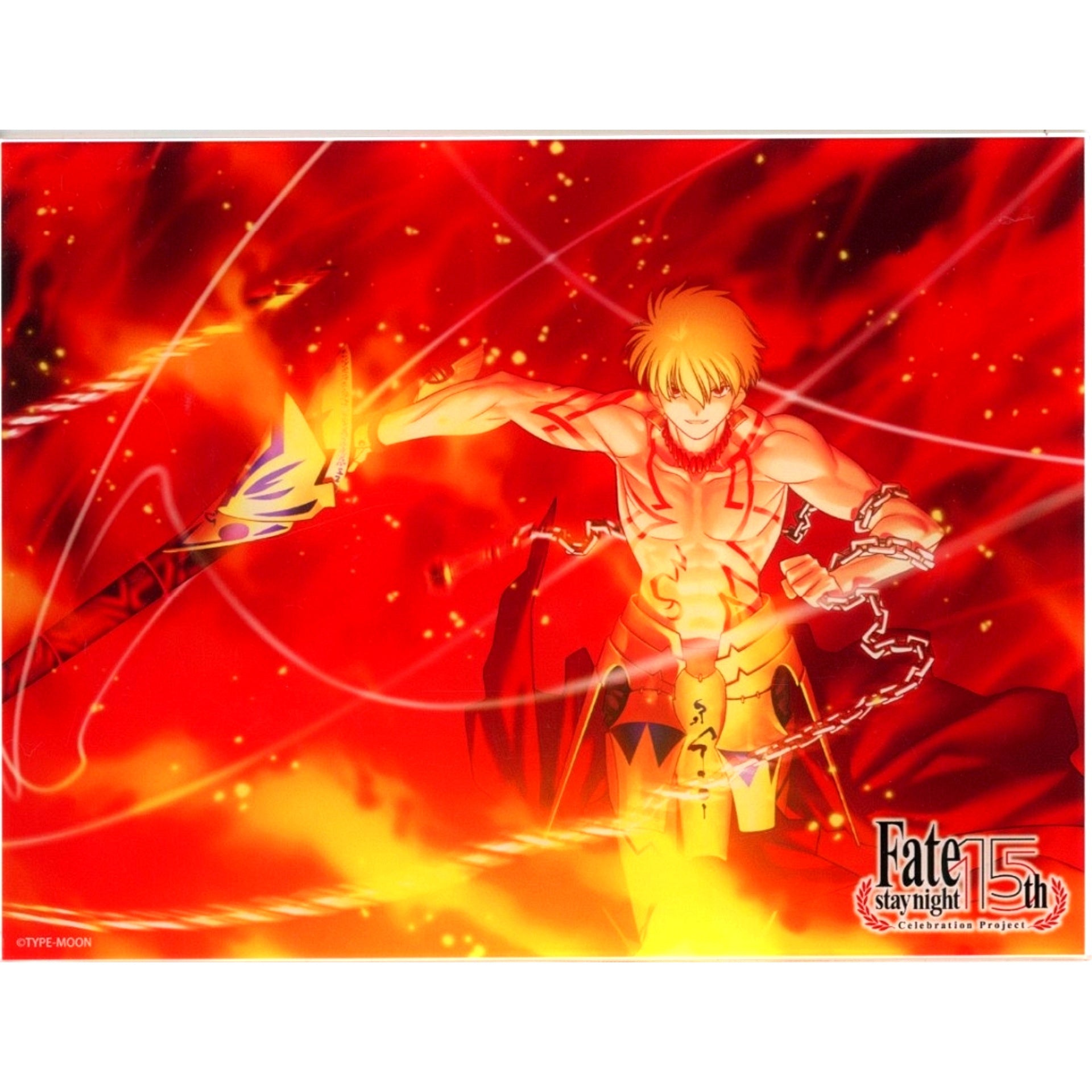 Gilgamesh Fate/stay night 15th Anniversary TYPE-MOON Exhibition Acrylic Board [USED]