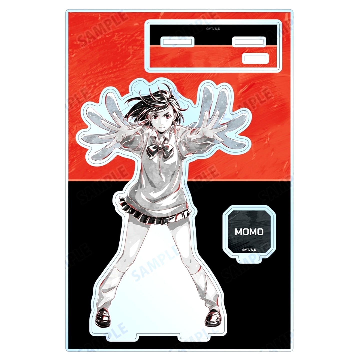 Momo Dandadan Ani-Art BLACK LABEL BIG Acrylic Stand with Parts [USED]