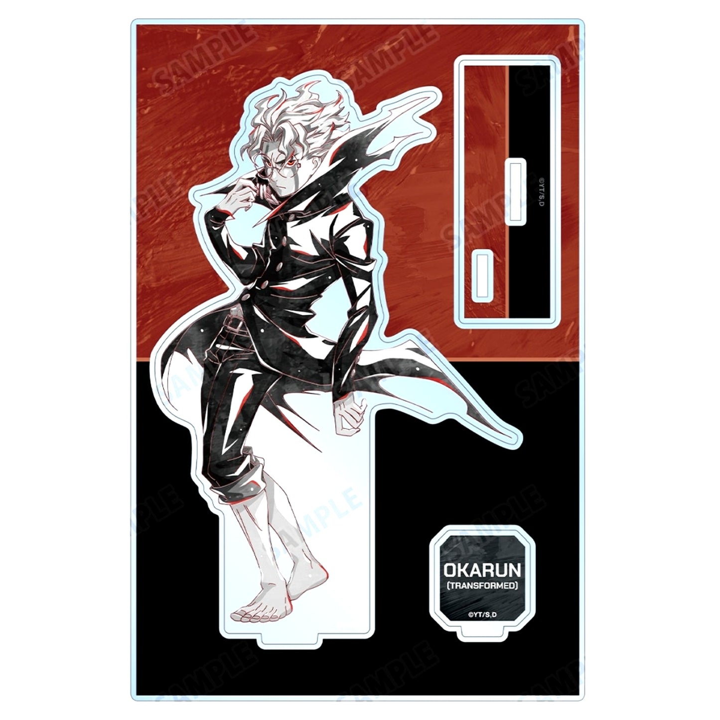 Okarun Transformed Dandadan Ani-Art BLACK LABEL BIG Acrylic Stand with Parts [USED]