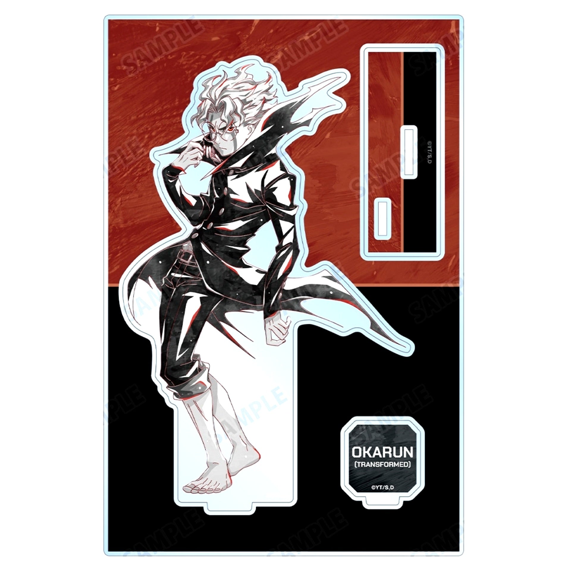 Okarun Transformed Dandadan Ani-Art BLACK LABEL BIG Acrylic Stand with Parts [USED]